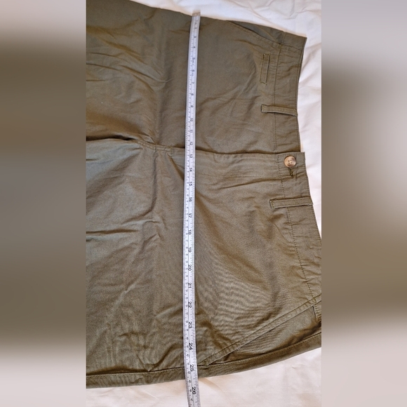 George Men Shorts Flat Front Cotton Khaki Shorts Size 42 - Picture 13 of 14